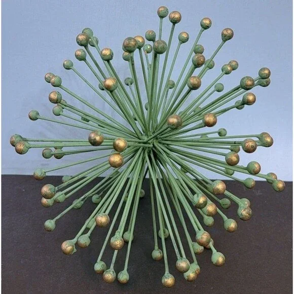 Sputnik Atomic Design Metal Table Sculpture Object Approx 8" Wide - Picture 1 of 4